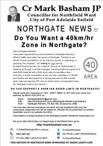 Northgate News 40kmhr flyer 0316